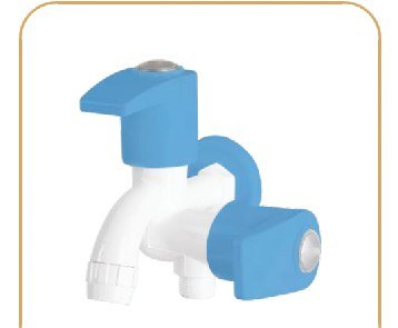 2 In 1 Bib Cock With Flange