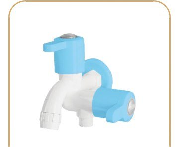 2 In 1 Bib Cock With Flange